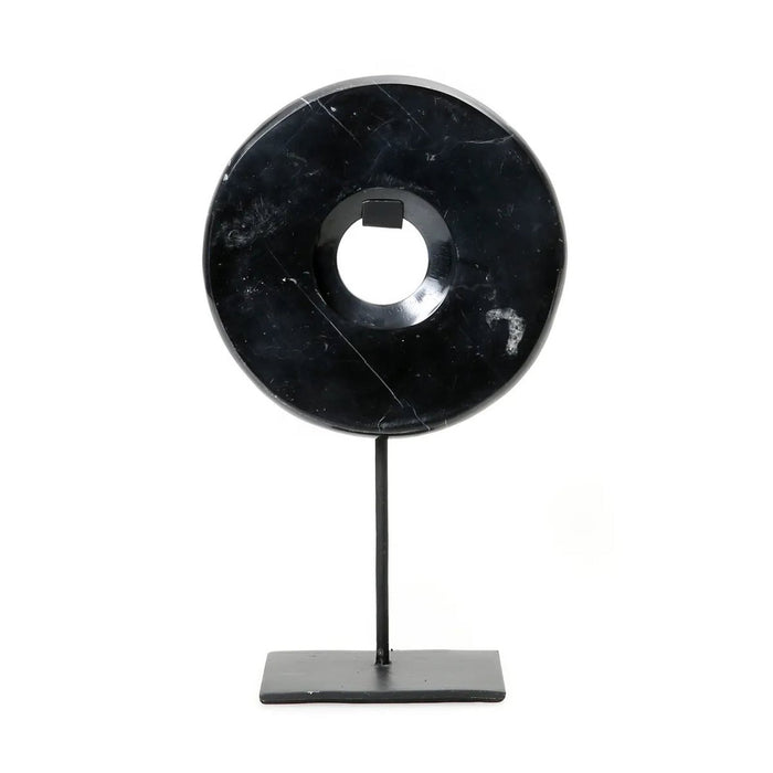 The Marble Disc on Stand - Zwart - M - ThatLyfeStyle