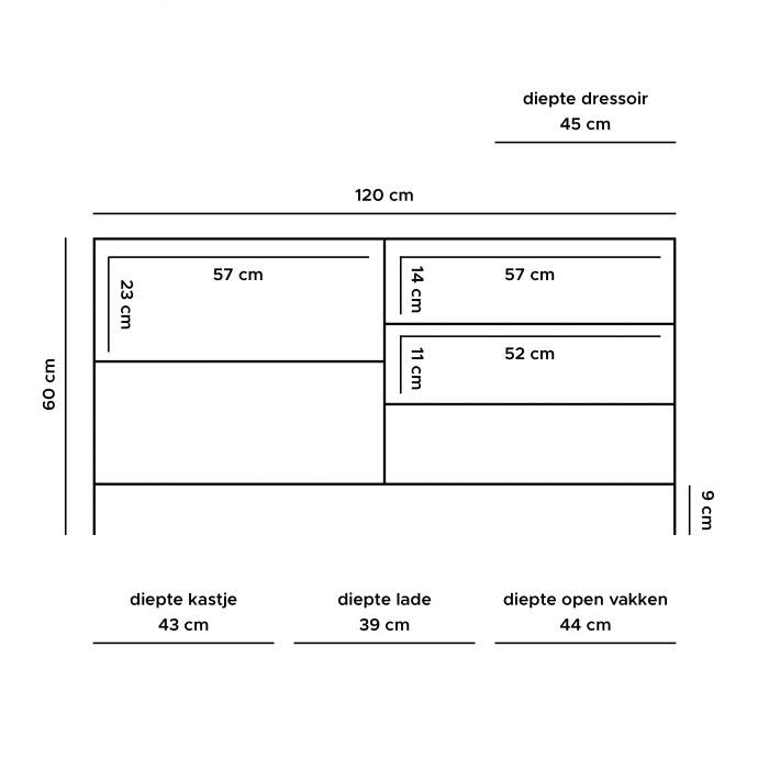 TV Dressoir Luuk Hout 120 cm - ThatLyfeStyle