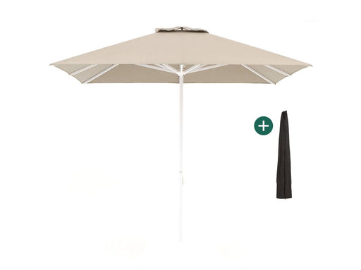 Shadowline Cuba parasol 300x300cm Wit-124511