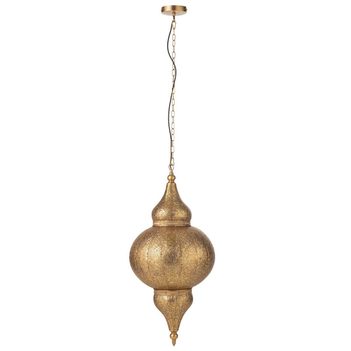 J-Line hanglamp Boor - metaal - goud - large