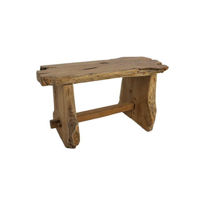 Teakhouten bank - 80x40x45cm - Naturel teak