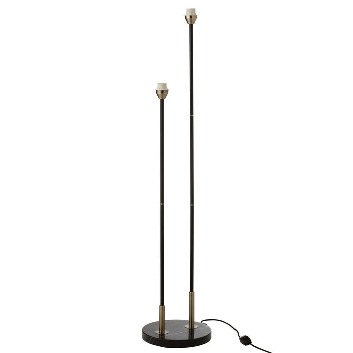 J-Line lamp Staand Bollie - steen/marmer - zwart