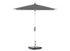 Glatz AluTwist parasol 210x150cm Grijs-121525