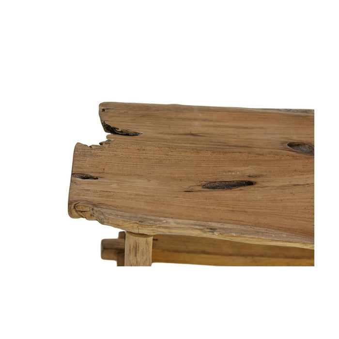 Teakhouten bank - 80x40x45cm - Naturel teak