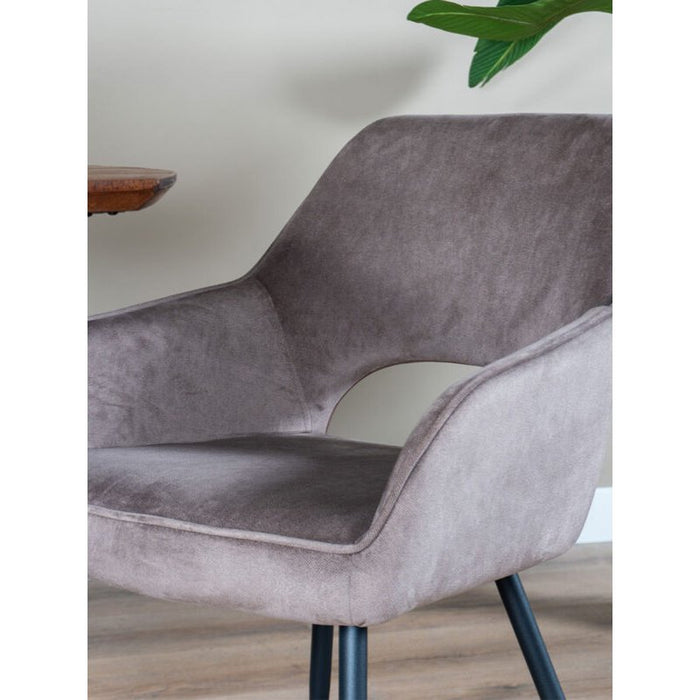 Home67 Eetkamerstoel Gina Ramses Taupe - ThatLyfeStyle