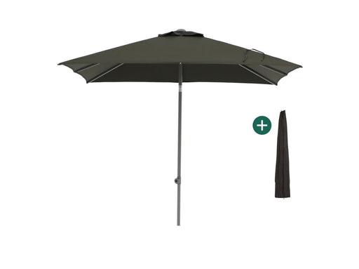 Shadowline Pushup parasol 240x240cm Grijs-124570