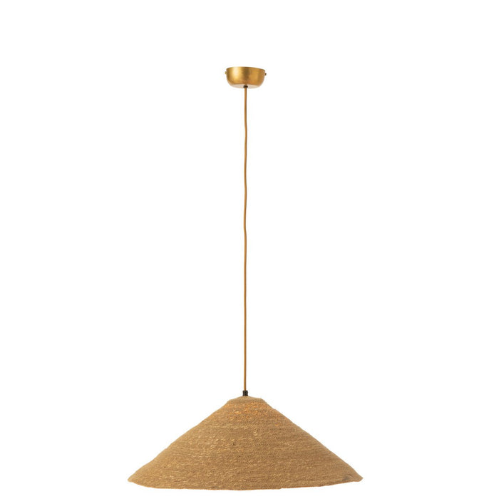 J-Line hangende Lamp Hoed Moonj - jute - naturel - small