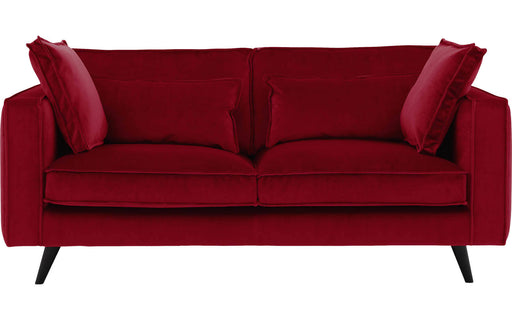 Goossens Bank Suite rood, stof, 2-zits, elegant chic-300406622