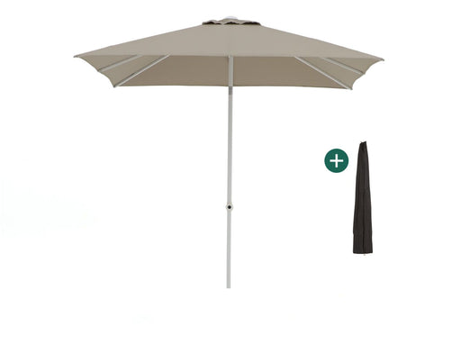 Shadowline Pushup parasol 240x240cm Wit-124576