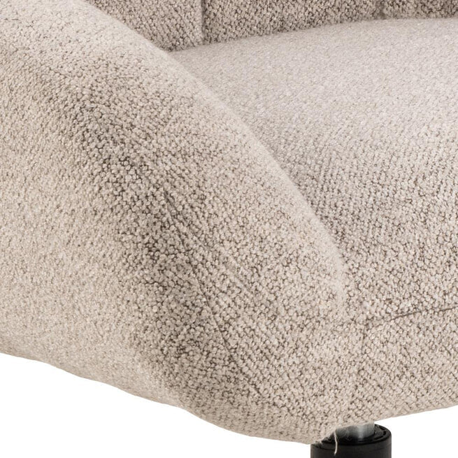 Sohome Draaifauteuil 'Nela' Bouclé, Beige