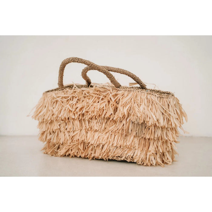 De Raffia Bahama's Mand - Naturel