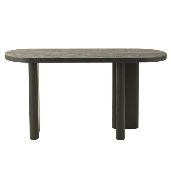 J-Line Sidetable Teak Hout Zwart