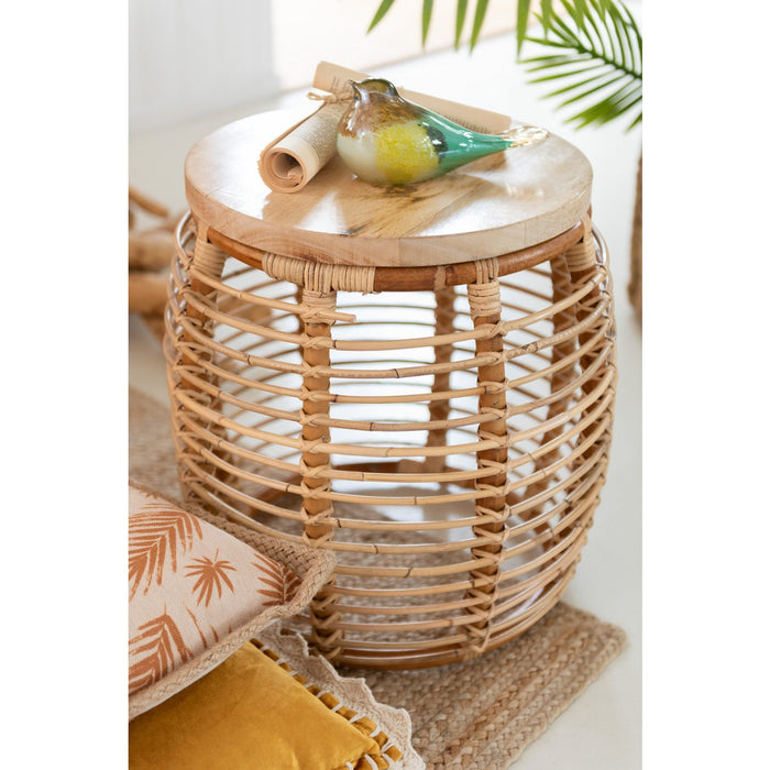 J-Line bijzettafel Ana - rotan - naturel - ThatLyfeStyle