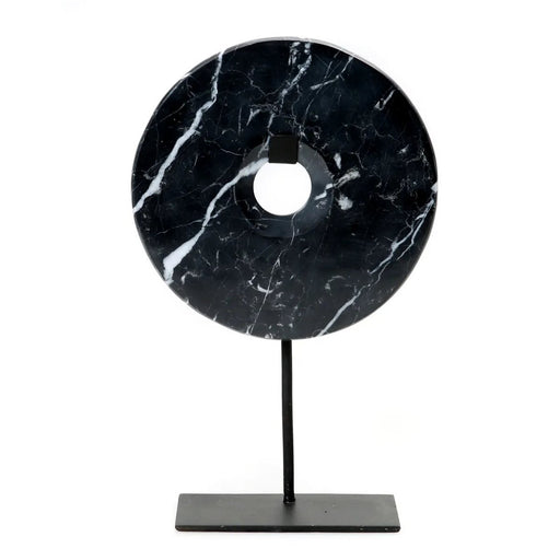 The Marble Disc on Stand - Zwart - L - ThatLyfeStyle