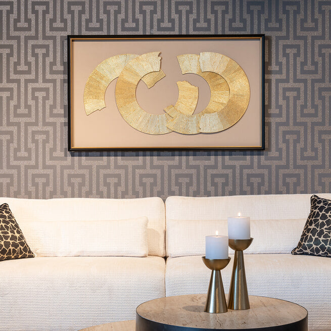 Richmond Wall Art 'Eden' 145 x 85cm, kleur goud