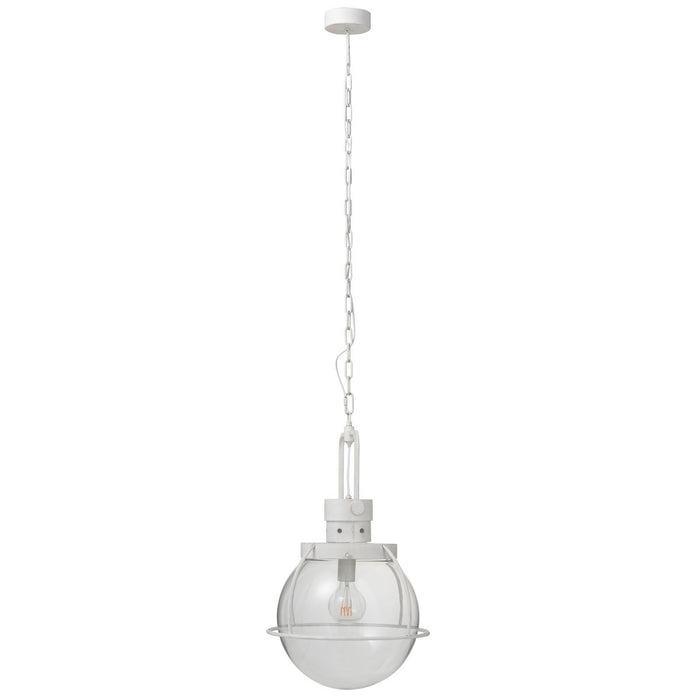 J-Line hanglamp Bol - glas/metaal - wit