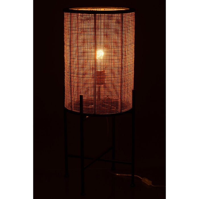 J-Line lamp Staand - hout - metaal - naturel