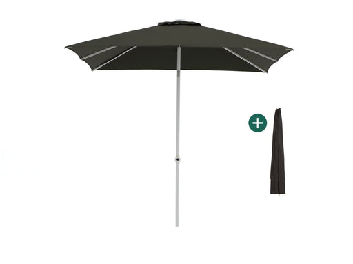 Shadowline Pushup parasol 240x240cm Wit-124571