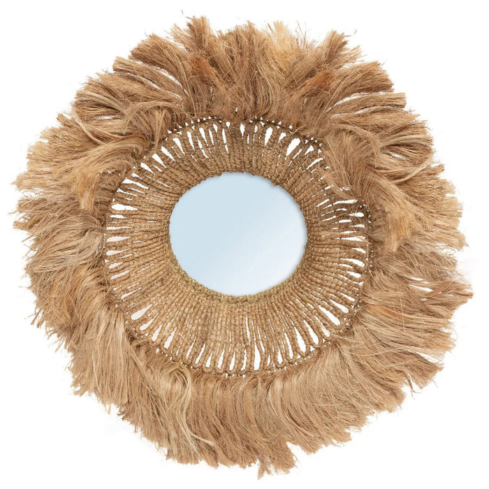 De Abaca Solomon Spiegel - Naturel - ThatLyfeStyle