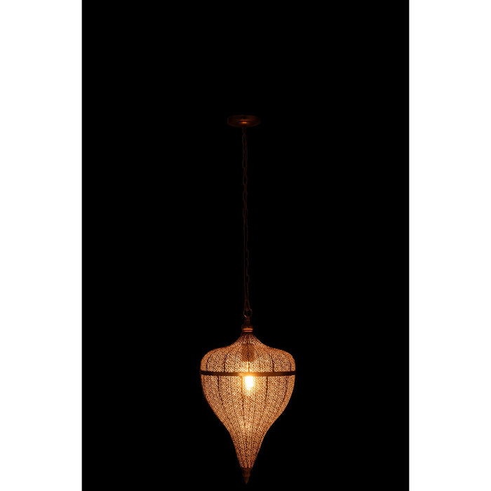 J-Line hanglamp Druppel - metaal - goud - large