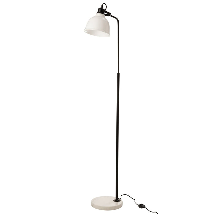 J-Line vloerlamp Magali - metaal/glas - wit