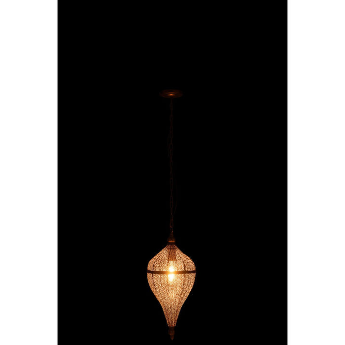 J-Line hanglamp Druppel - metaal - goud - small