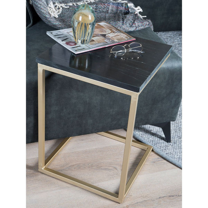 Laptoptafel Mitch Marmer - Zwart/Goud - ThatLyfeStyle