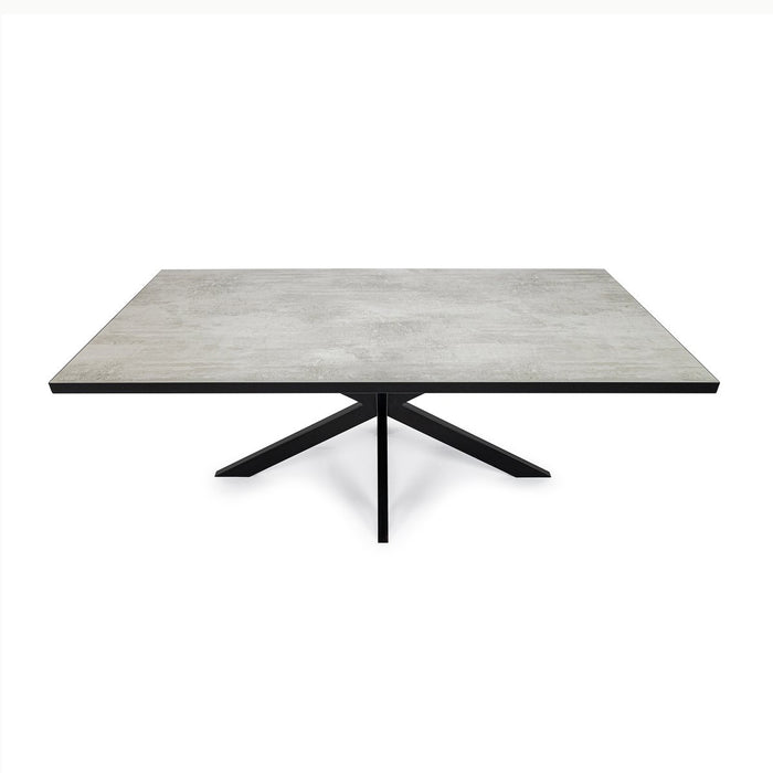 Stalux Eettafel 'Gijs' 240 x 100cm, kleur zwart / beton