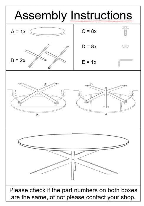 Livingfurn Brix Sturdy Oval Eettafel Mangohout Staal 180 cm