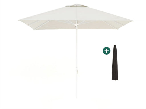 Shadowline Cuba parasol 300x300cm Wit-124504