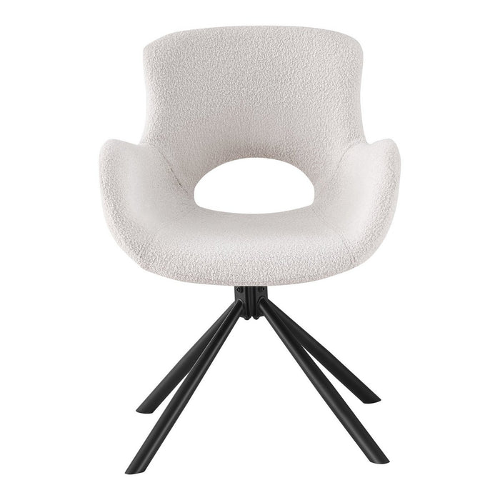 House Nordic ApS Amorim Dining Chair Eetkamerstoel Bouclé Gebroken Wit Set van 2 - ThatLyfeStyle