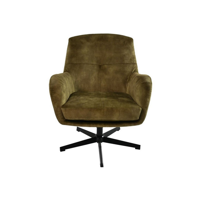 HSM Collection Cleveland Fauteuil Draaibaar Groen Zwart Adore Metaal