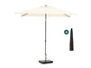 Shadowline Pushup parasol 250x200cm Wit-125864