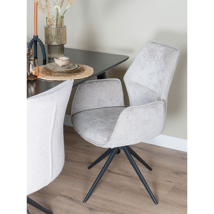 Home67 Eetkamerstoel Miley Perfect Harmony Taupe - ThatLyfeStyle