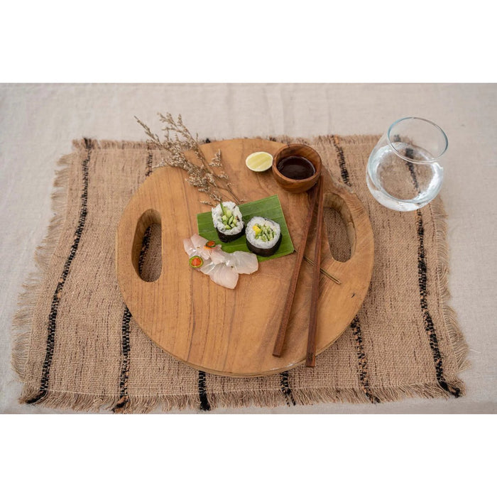 The Teak Root Tray - Natural - S