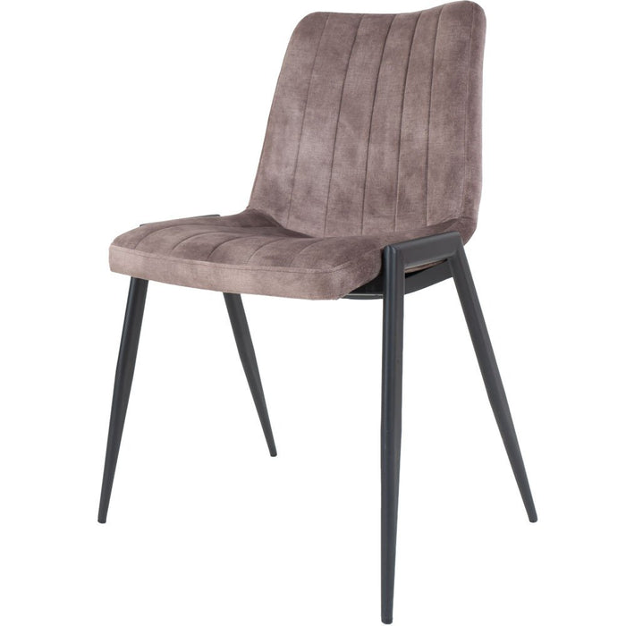 Home67 Eetkamerstoel Flynn Taupe - ThatLyfeStyle