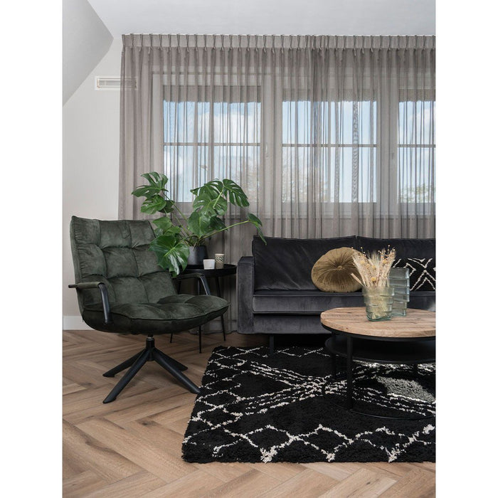 Home67 Salontafel Sarno Zwart Ø60 - ThatLyfeStyle