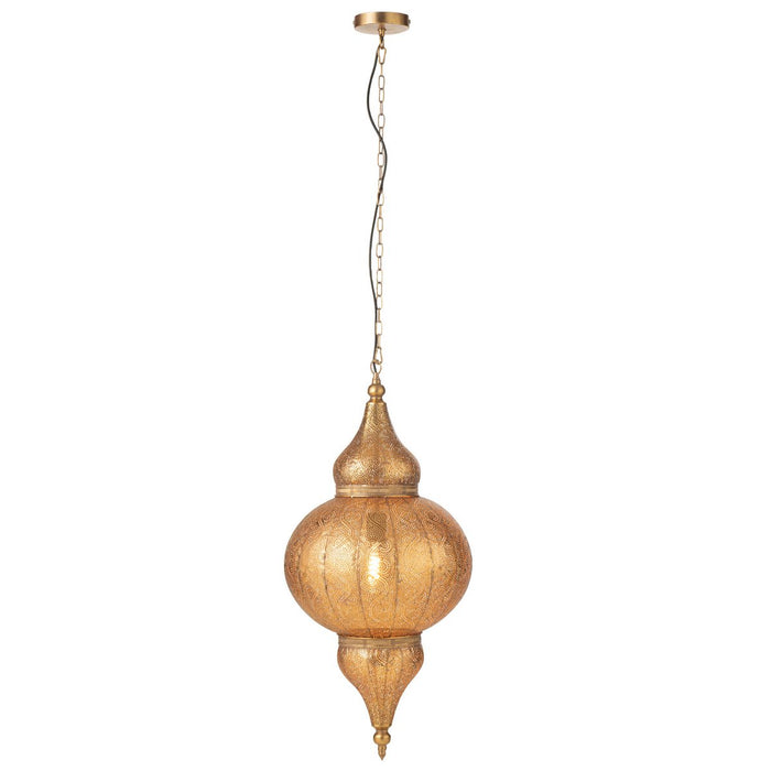 J-Line hanglamp Boor - metaal - goud - large