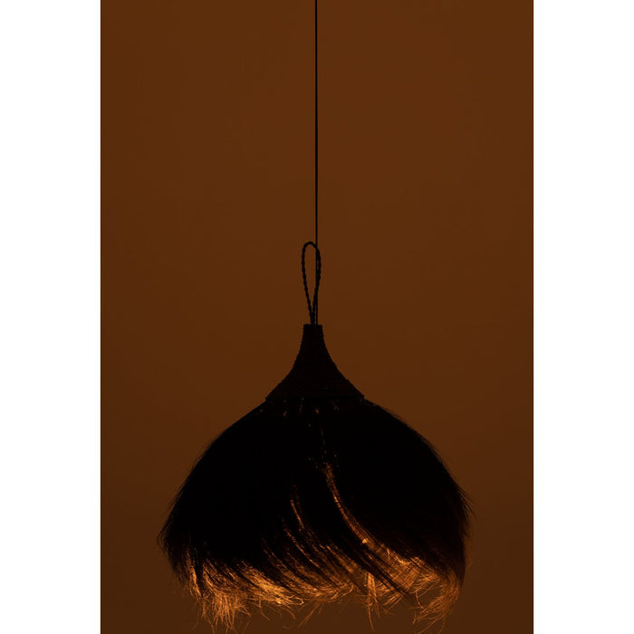 J-Line hanglamp Bal - gras - zwart