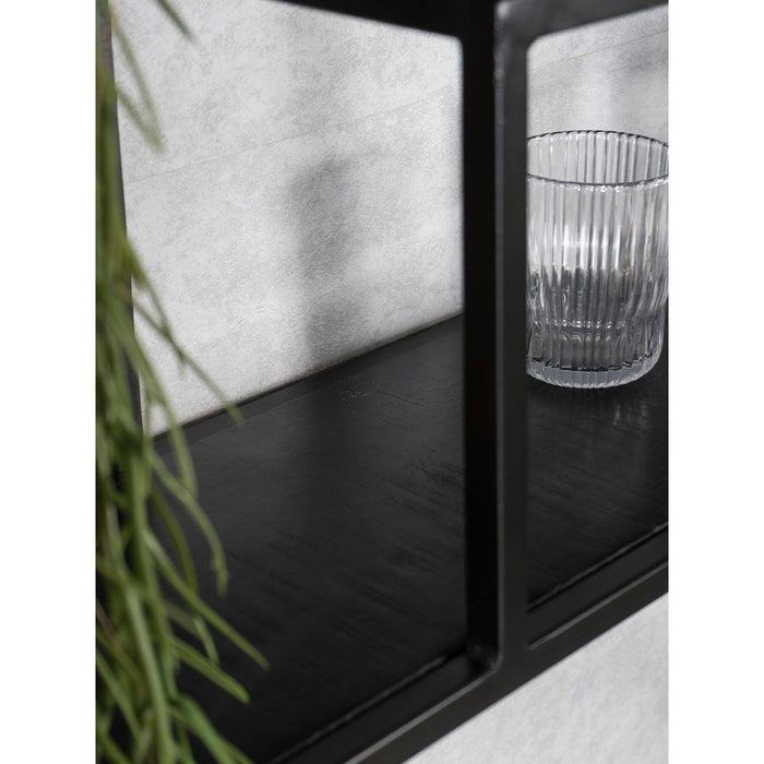 Wandkast - Huub Zwart Mangohout - 73 x 73 x 21 cm - ThatLyfeStyle