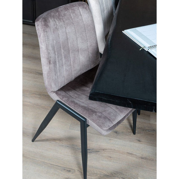 Home67 Eetkamerstoel Flynn Taupe - ThatLyfeStyle