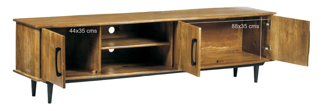 Livingfurn Elias TV Meubel Mangohout 200x55 cm