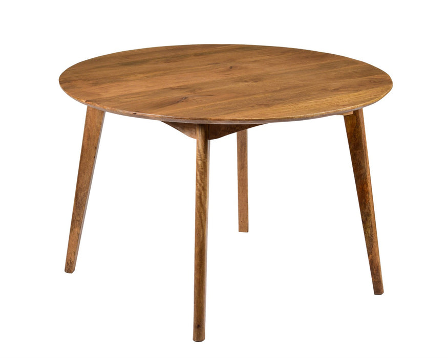 Livingfurn Elias Eetkamertafel Round Mangohout 120 cm