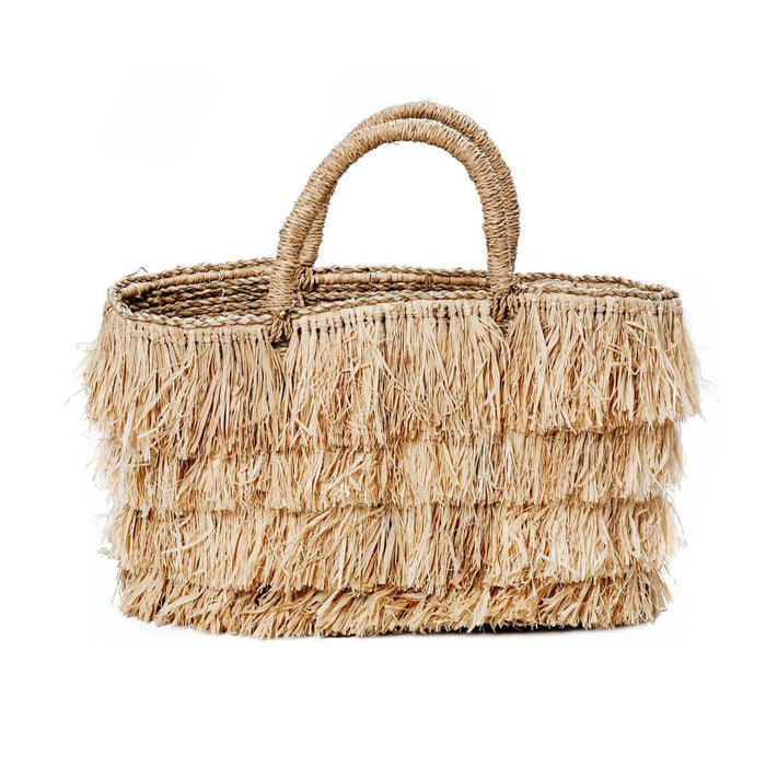 De Raffia Bahama's Mand - Naturel