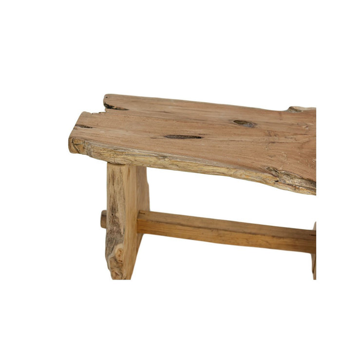 Teakhouten bank - 80x40x45cm - Naturel teak