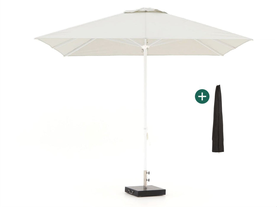 Shadowline Cuba parasol 300x300cm Wit-125725