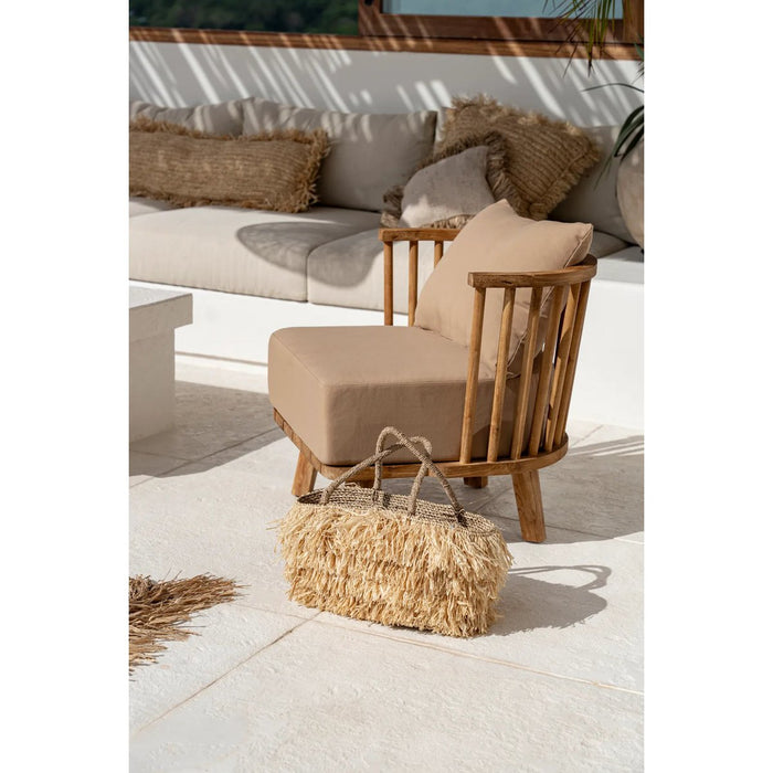 De Raffia Bahama's Mand - Naturel