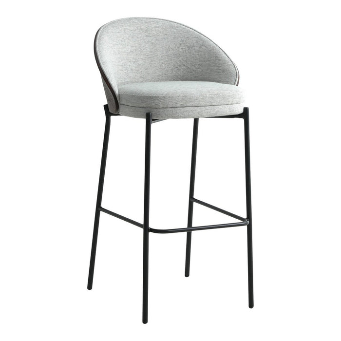 House Nordic ApS Canelas Bar Chair Barstoel Lichtgrijs Donkerbruin S 2 - ThatLyfeStyle