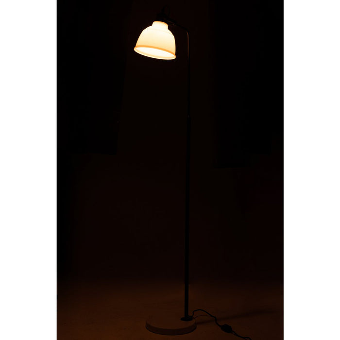 J-Line vloerlamp Magali - metaal/glas - wit