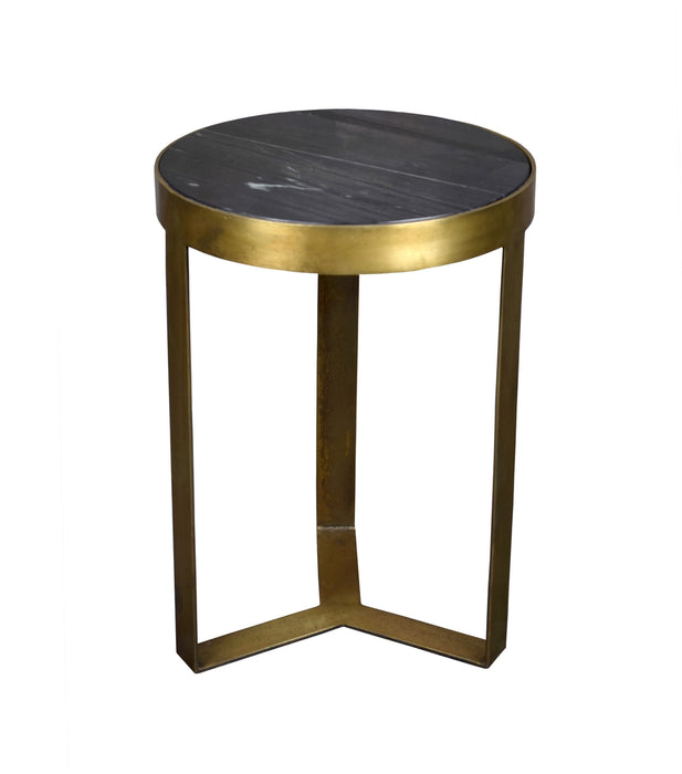 Livingfurn Glennis Marble Black Gold Tafel 40x55 cm